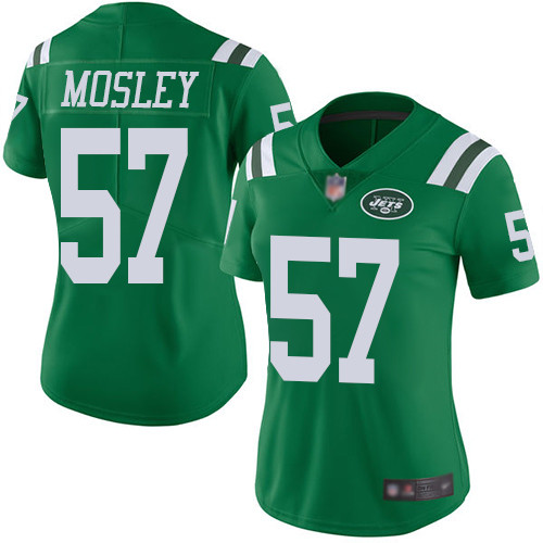 New York Jets Limited Green Women C.J. Mosley Jersey NFL Football #57 Rush Vapor Untouchable